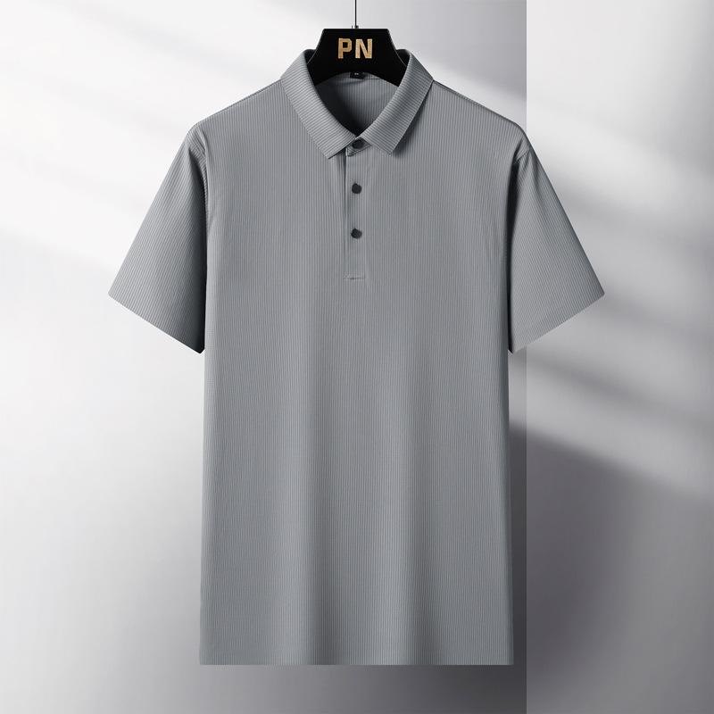 Polokošile Pánské léto Pánské tričko Pánské ledové hedvábné Bezešvé Business Běžné Krátký rukáv