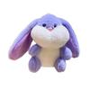 Doll Pendant Plush Keychain Soft Lop-Eared Rabbit Pendant with 360 Degree Rotating Metal Buckle Healing Stuffed Keychain