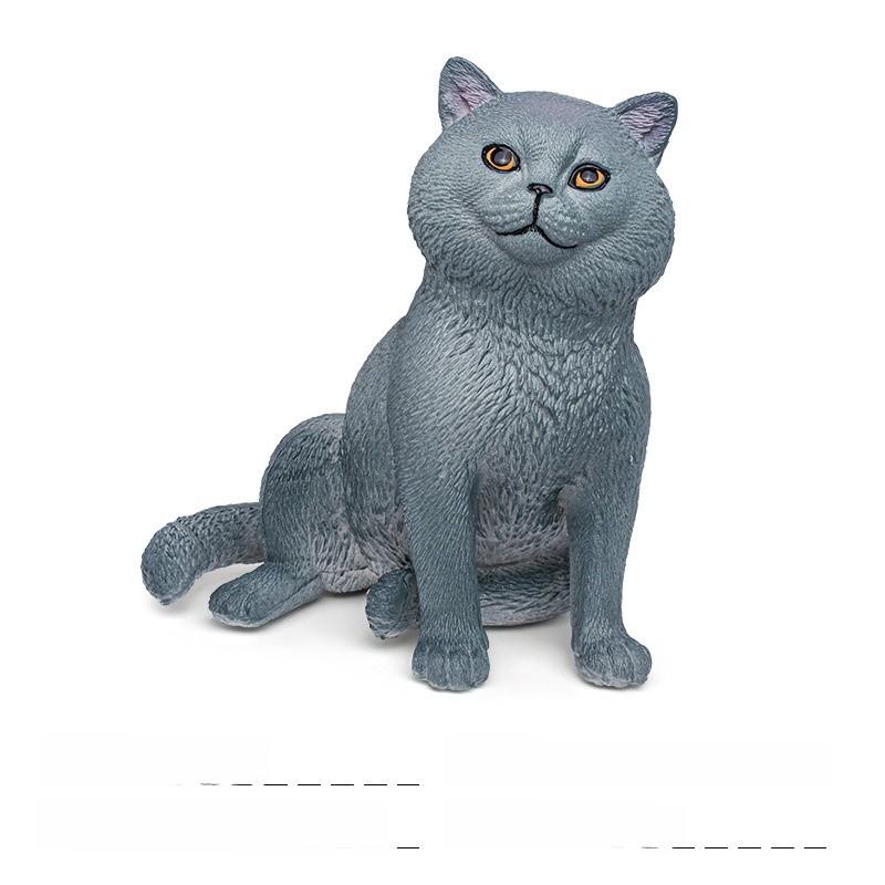 

Pvc Realistic Cat Model For Kids Educational Toy And Home Decor синій