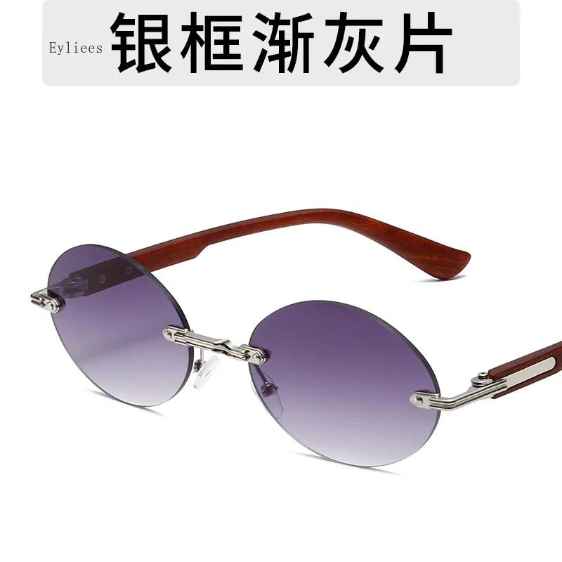 

Vintage Retro Oval Men Adults Sun Protection Glasses Fashion Stylish Fashion Designer Clear Gradient Vision Optical Lenses Spectacles Women Adults