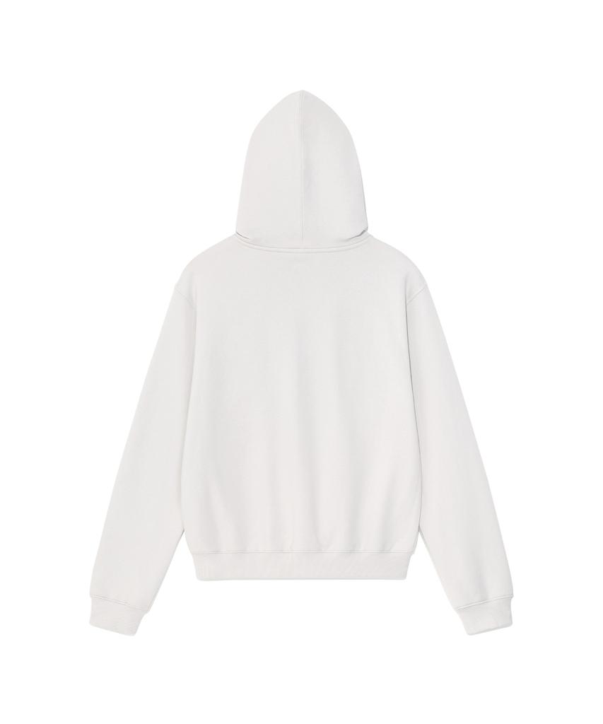 The Coldest Moment Tcm 3 Stitch Hooded Zip-Up (Grey Beige)