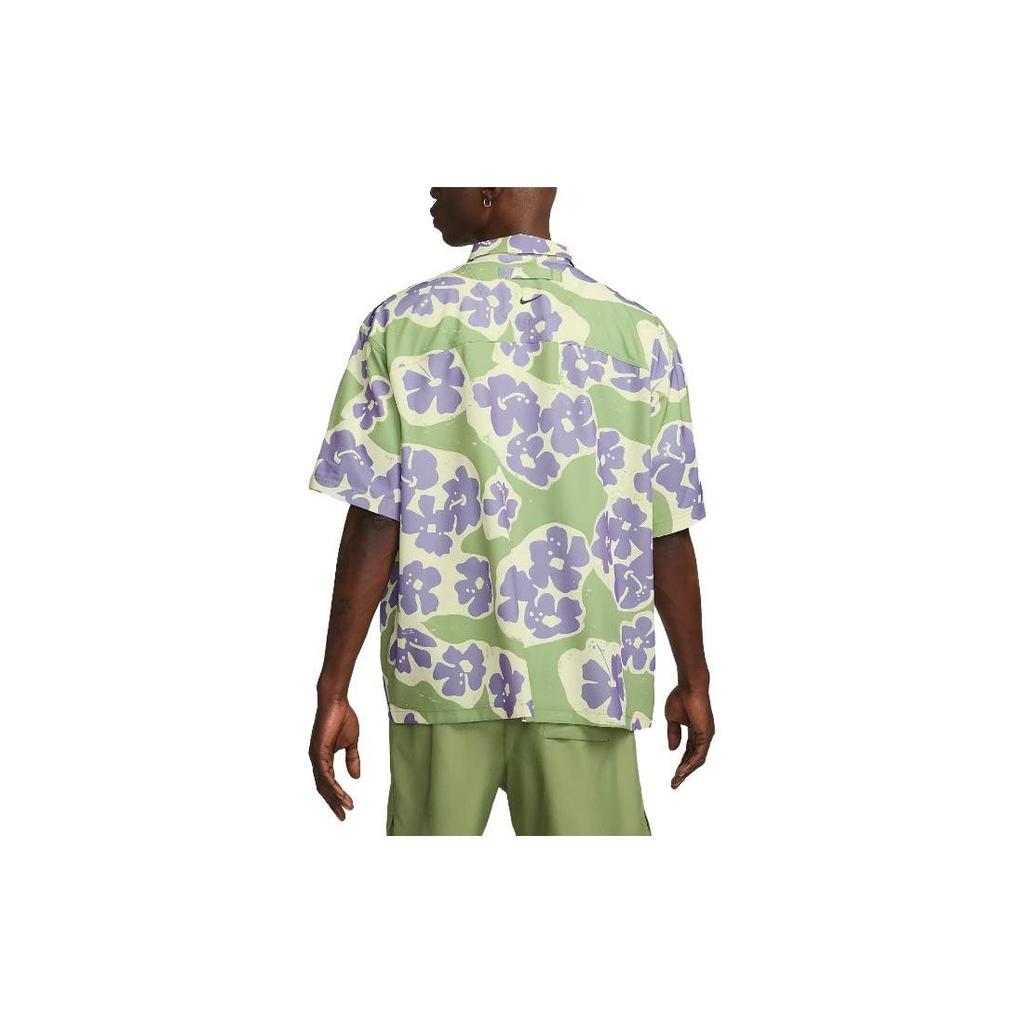 Nike Shirts Men's Green Yellow Polo Collar Moderate Other DX1846-386