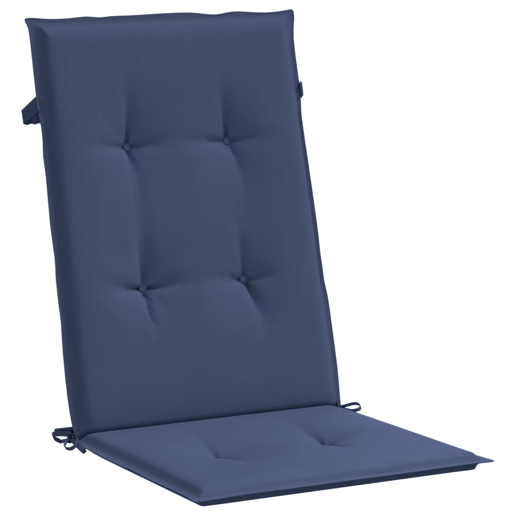 Hochlehner Seat Cushions 2 Pcs Navy Blue Fabric