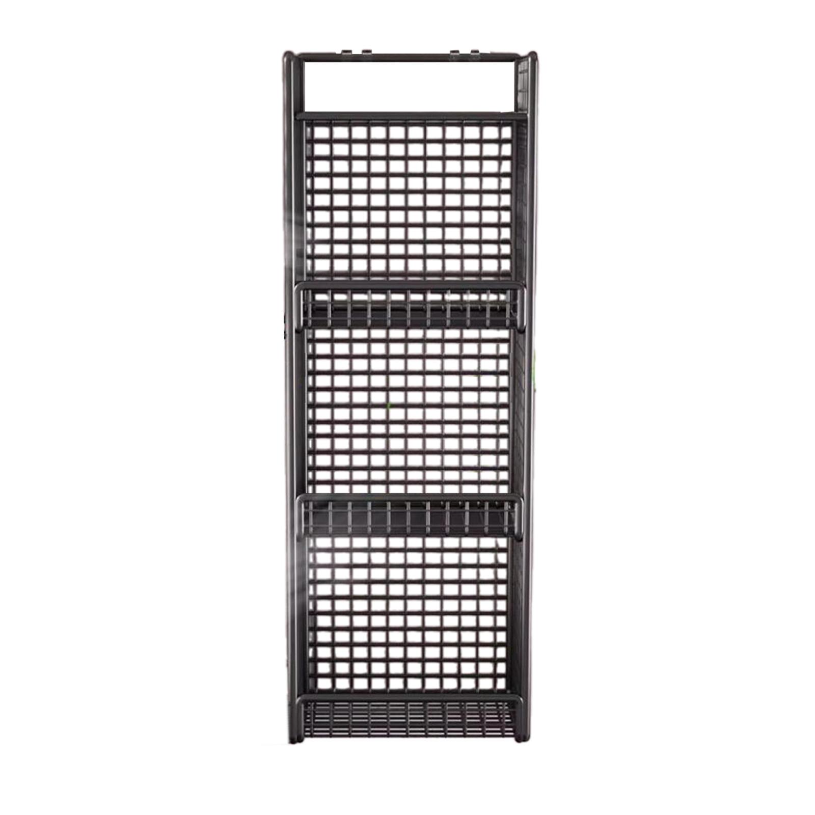 Настенная корзина для фруктов, настенное крепление, контейнер для хранения, кухонный органайзер для хранения, 3-х уровневое хранилище для лука и фруктов