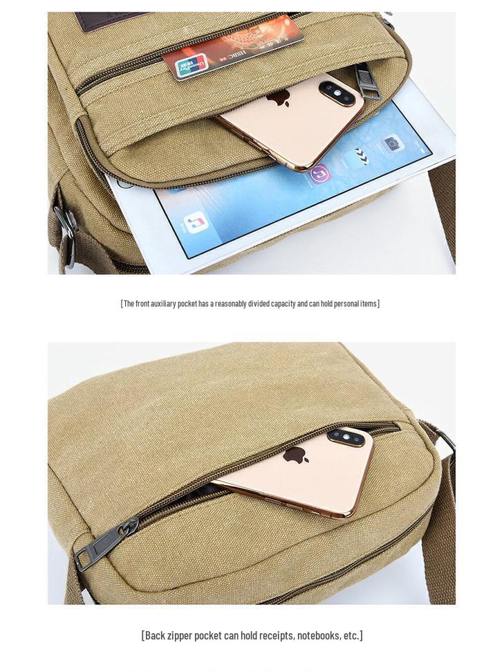 Durable Canvas Multifunctional Electrician Tool Bag - Large Single Shoulder Repair Bag