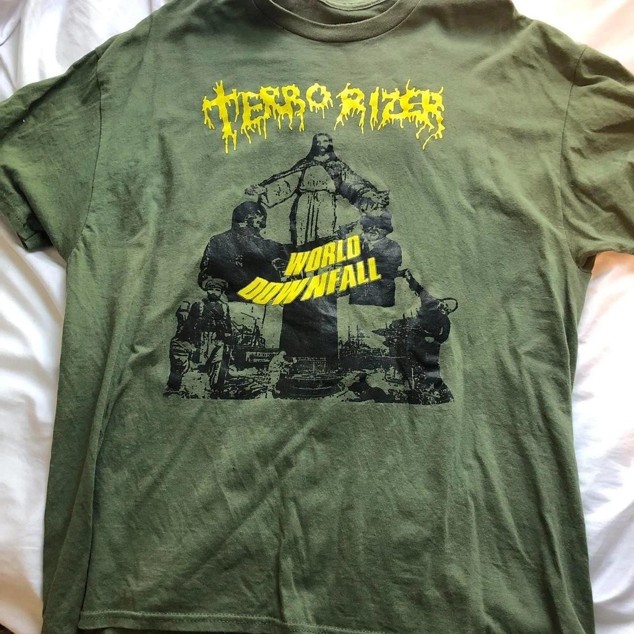 Terrorizer  band  World  Downfall  Green Unisex T-Shirt L