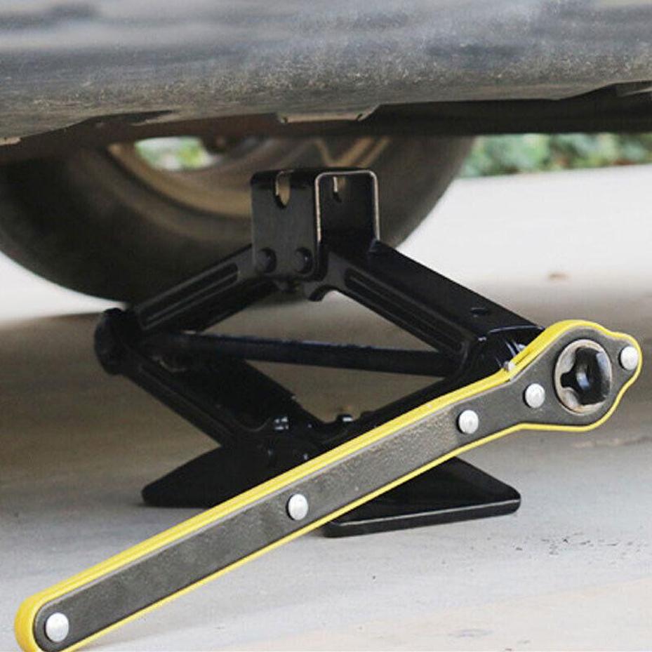 1 Pcs Car Jack Labor-saving Wrench Extended Rocker Type Car Tire Changing Tool Set Ratchet Wheel Gold Jack Accessory