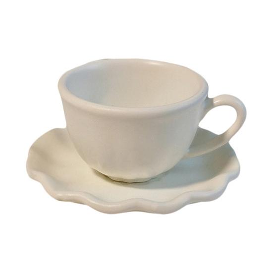 

Dollhouse Miniature Coffee Cup Set Mini Espresso Mug Tea Cup And Cup Holder Set for Doll House Kitchen Accessories S