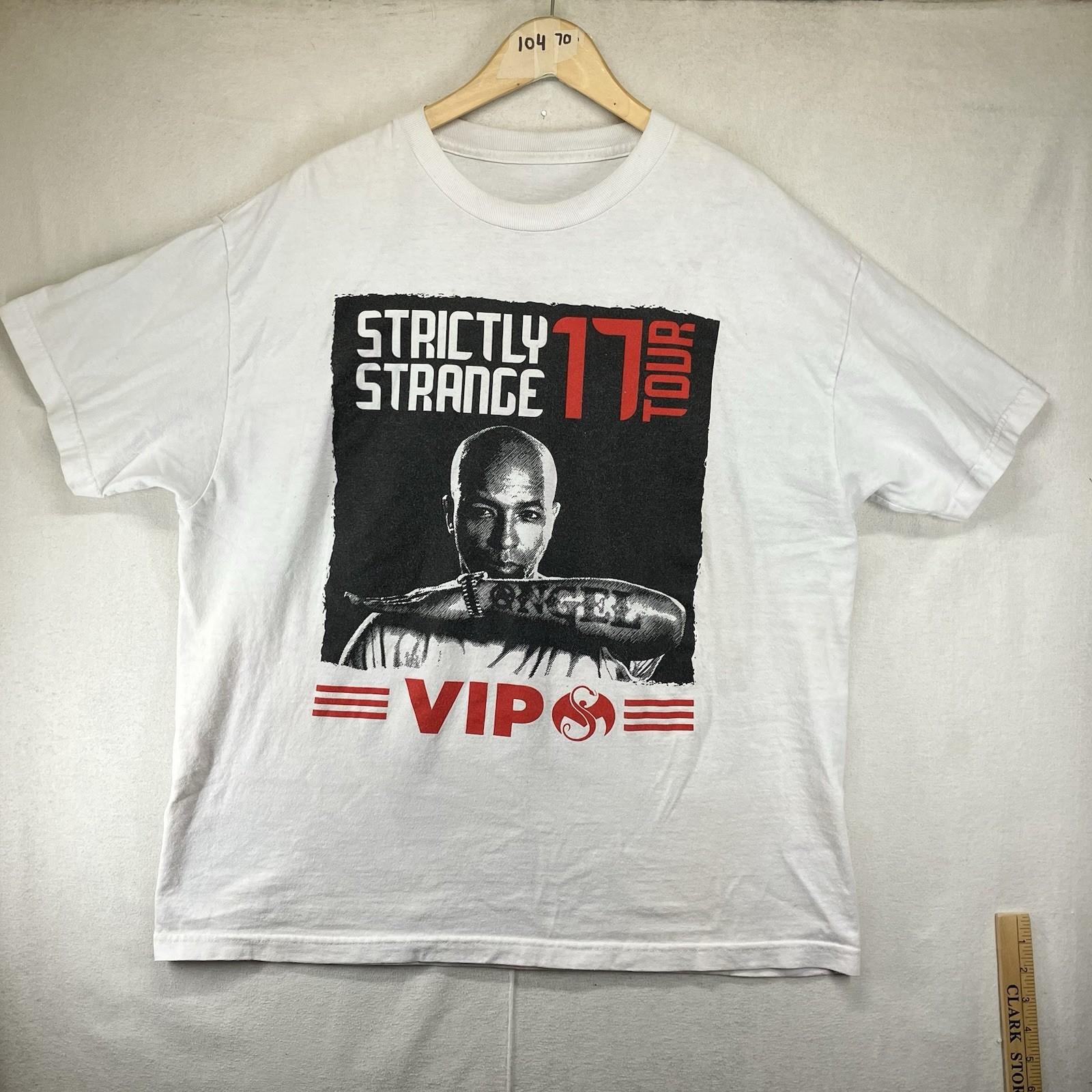 Tech N9ne 2017 Strictly Strange VIP T-Shirt Brotha Lynch Hung Rap Tour Shirt XL 2XL