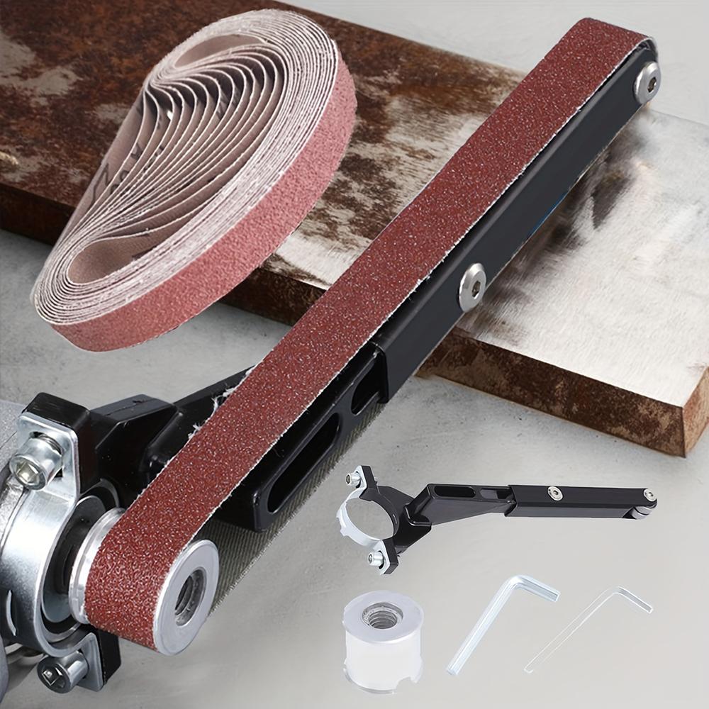 Angle Grinder To Belt Sander Converter Sanding Belt Adapter M10/M14 Angle Grinder for 100/125 Wood Metal Edge Polishing Tool