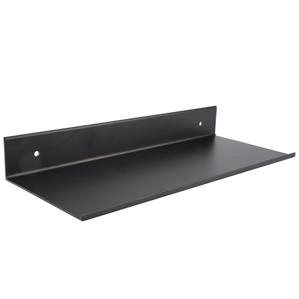 Black Bathroom Single layer Space Aluminum Matte Rack Shelve