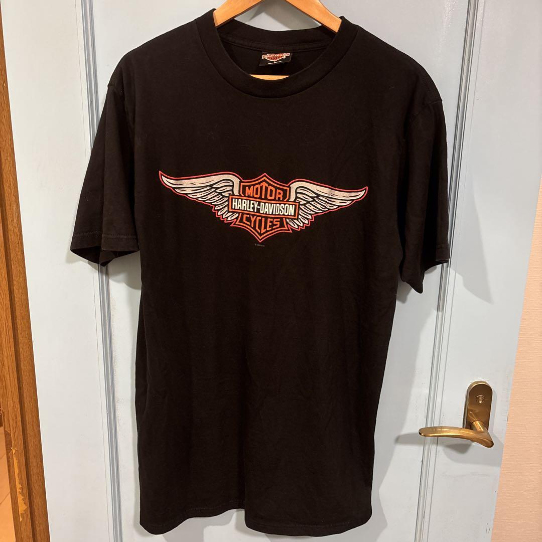 

[USED] 90s Harley-Davidson T-shirt, black, made in USA