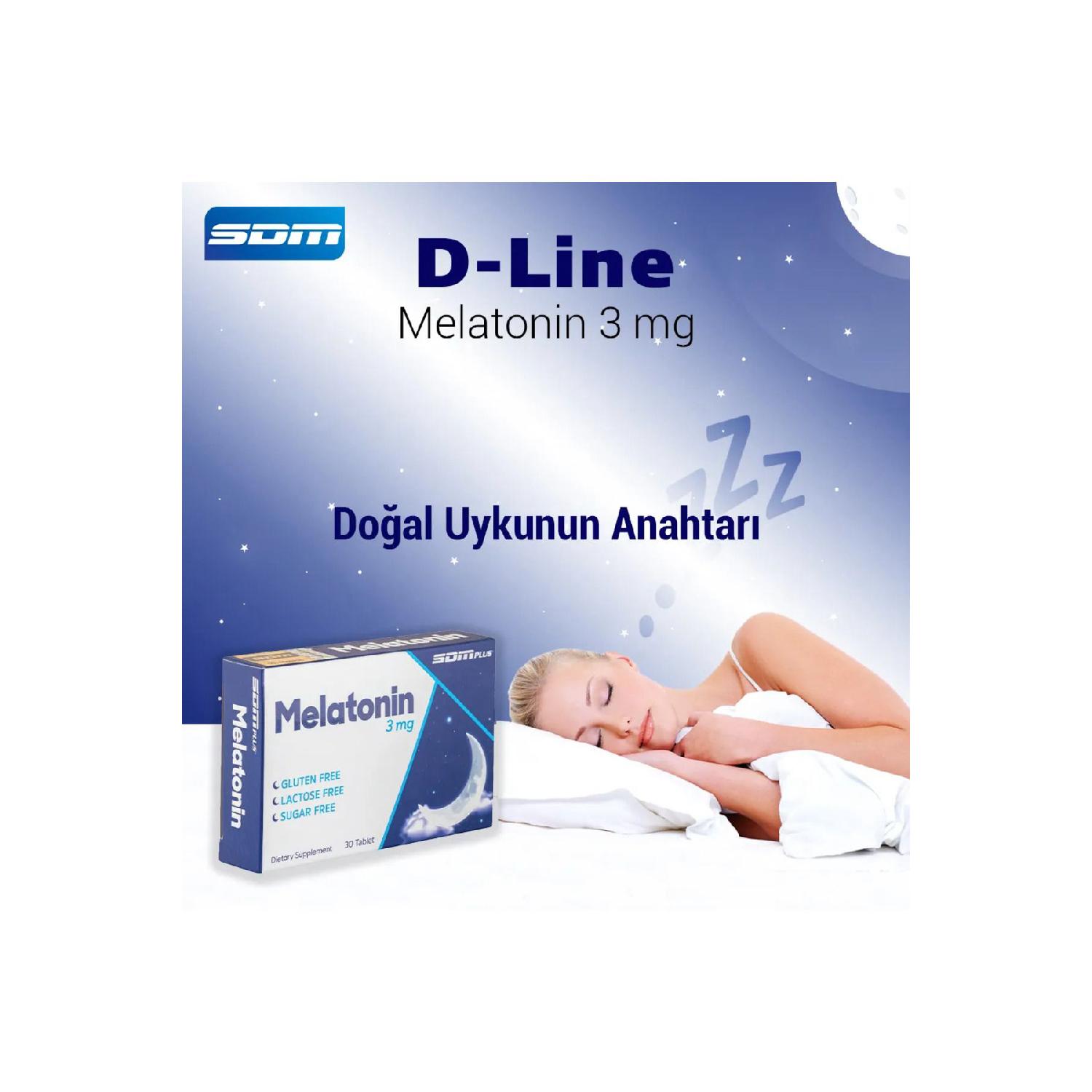 

Sdm Melaton s 3 Mg 30 Tablets, Melatonin 3mg