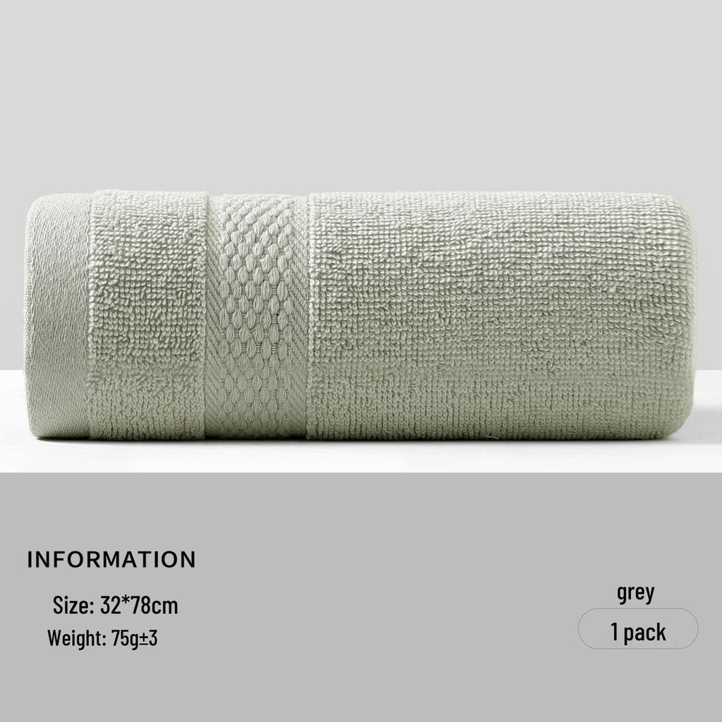Pure Cotton Jacquard Washcloth: Thick, Absorbent Bath & Face Towel