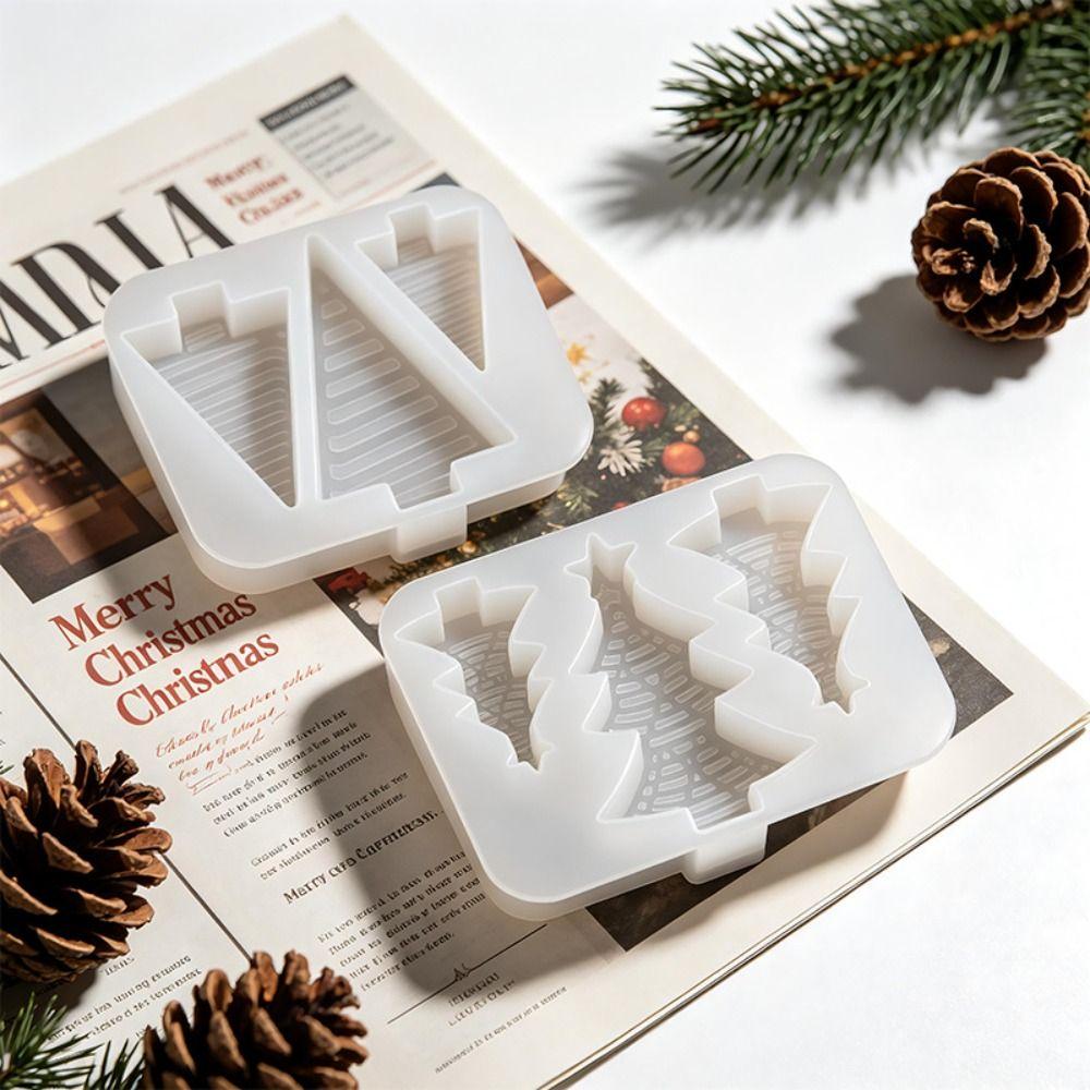 Reusable Christmas Tree Silicone Mold Food Grade Mousse Mold Chocolate Muffin Mold  Baking Decor
