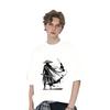 Men's 100% Cotton T Shirt Loose T-Shirts 2024 Breathable Y2K Tops Hippie Clothes Streetwear Harajuku Short Sleeve Tee