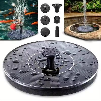 13cm/16cm/18cm Solar-Brunnenpumpen Ideal für Gartenpools im Freien, Vogeltränken, kleine Teiche 6-Düsen Schwimmendes Modell