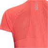 Under Armour Solid Color Round Neck Running Short Sleeve Raglan T-Shirt Women Tops Venom-Red 1371145-690
