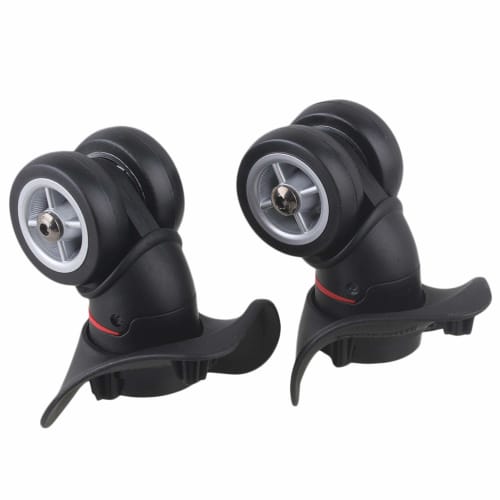 SHANOER 4-Piece Suitcase Tire Kit, Caster Wheels, Carry-on Wheels, DIY Replacement/Repair, 115W Series, W042, Black