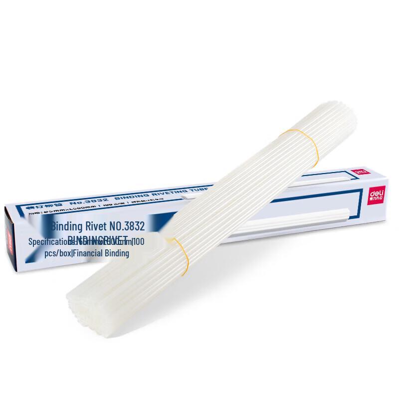 Deli 3832 Transparent Binding Rivet Tubes