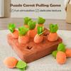 Dog Carrot Snuffle Toy Interactive Squeaky Brain Training Toys Feed Games Enrichment Puzzle For Home Dorm Travel Living Room