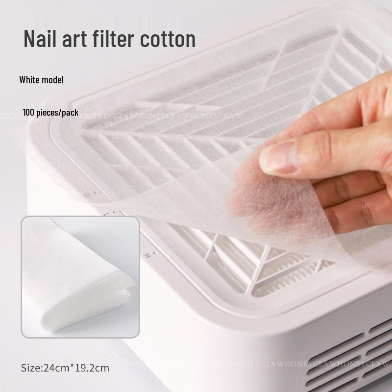 Opakovaně použitelná netřepivá prachová filtrační tkanina pro nehtový salon