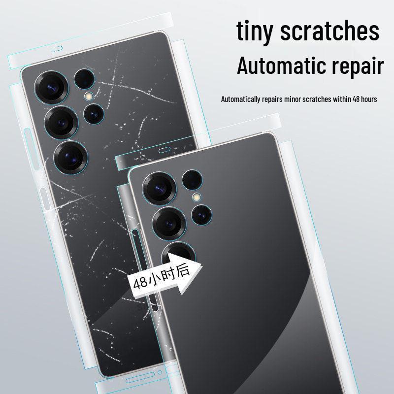 Compatible with Samsung S26 Ultra Phone: S25/24 Plus HD Transparent and S23/22 Ultra-Thin Frosted Back Film.