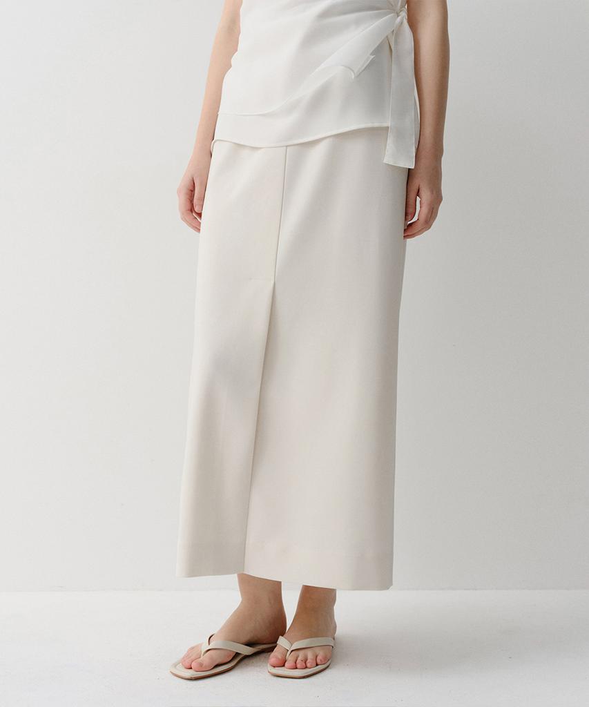 Ia Long Slit Skirt (Cream)