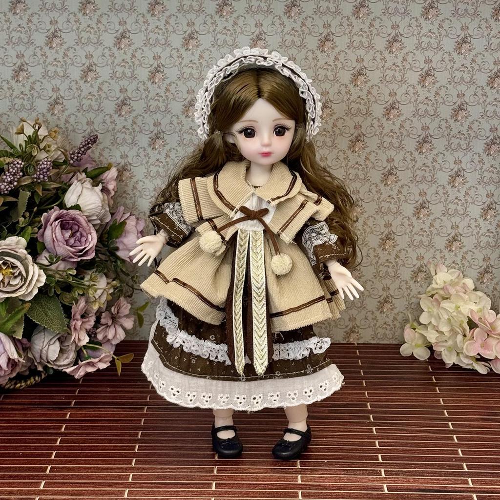 30cm BJD Nude Doll Set with Clothes – Perfect Birthday Gift for Girls