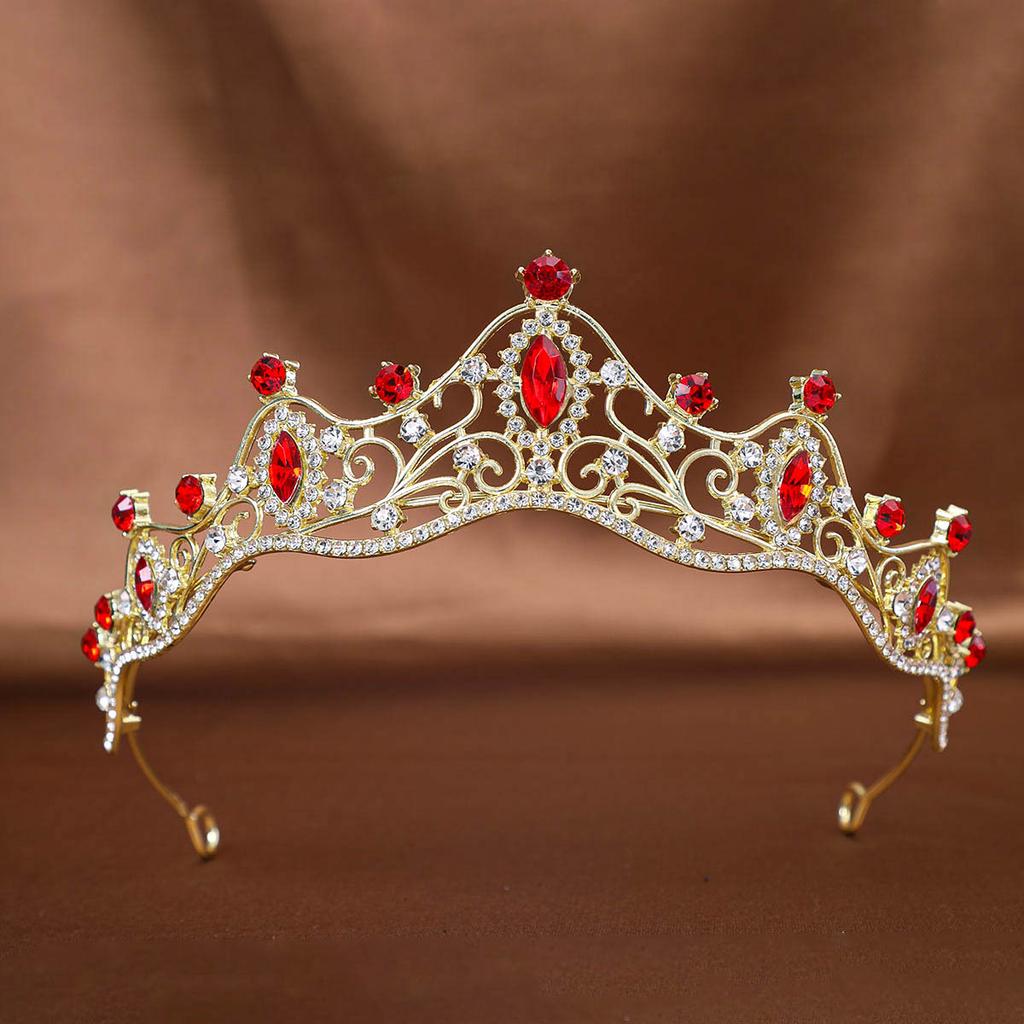 Bridal Crown Tiara Wedding Dress Accessories Headband Princess Birthday Stage Luxurious Crown Rhinestone Hair Accessories