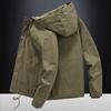 Autumn Men's Hooded Cotton Clothes Casual Simple Trend Fashion Warm Windproof Piled Thickened Jacket Men