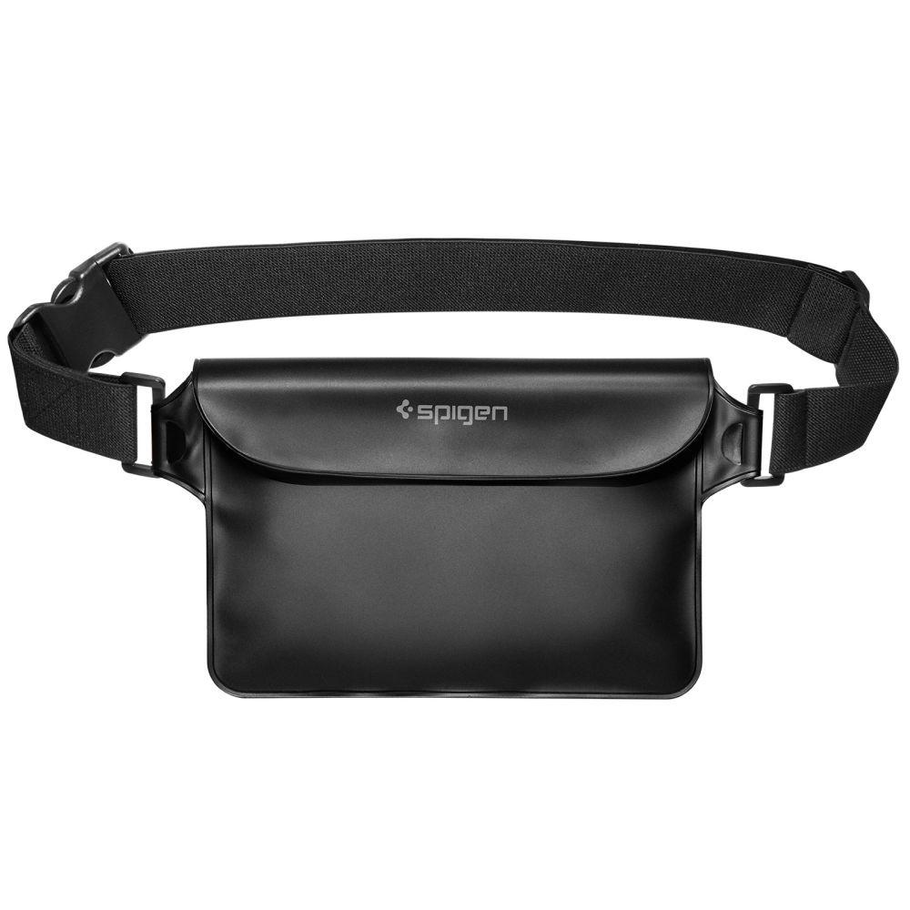 Spigen Aqua Shield A620 Waterproof Waist Bag Set (2 Pack) - Black, IPX8 Rated