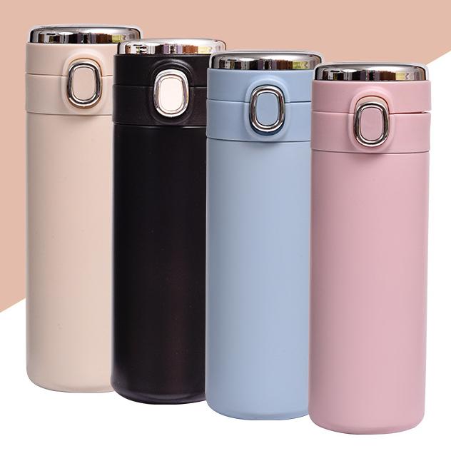 Double Layer Vacuum Bounce Cover Stainless Steel Insulation Cup Intelligent Temperature Display Cup Business Water Cup