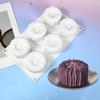 Cylindrical Coil Texture Baking Cake Molds Food-Grade Silicone Pudding Mould Chocolate Mold