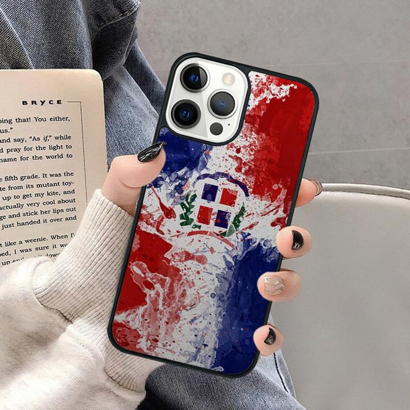 Dominican Republic Coat Of Arms Phone Case for iPhone 17 Air 16 16e 15 Plus for Apple 13 11 12 14 Pro Max Cover Coque