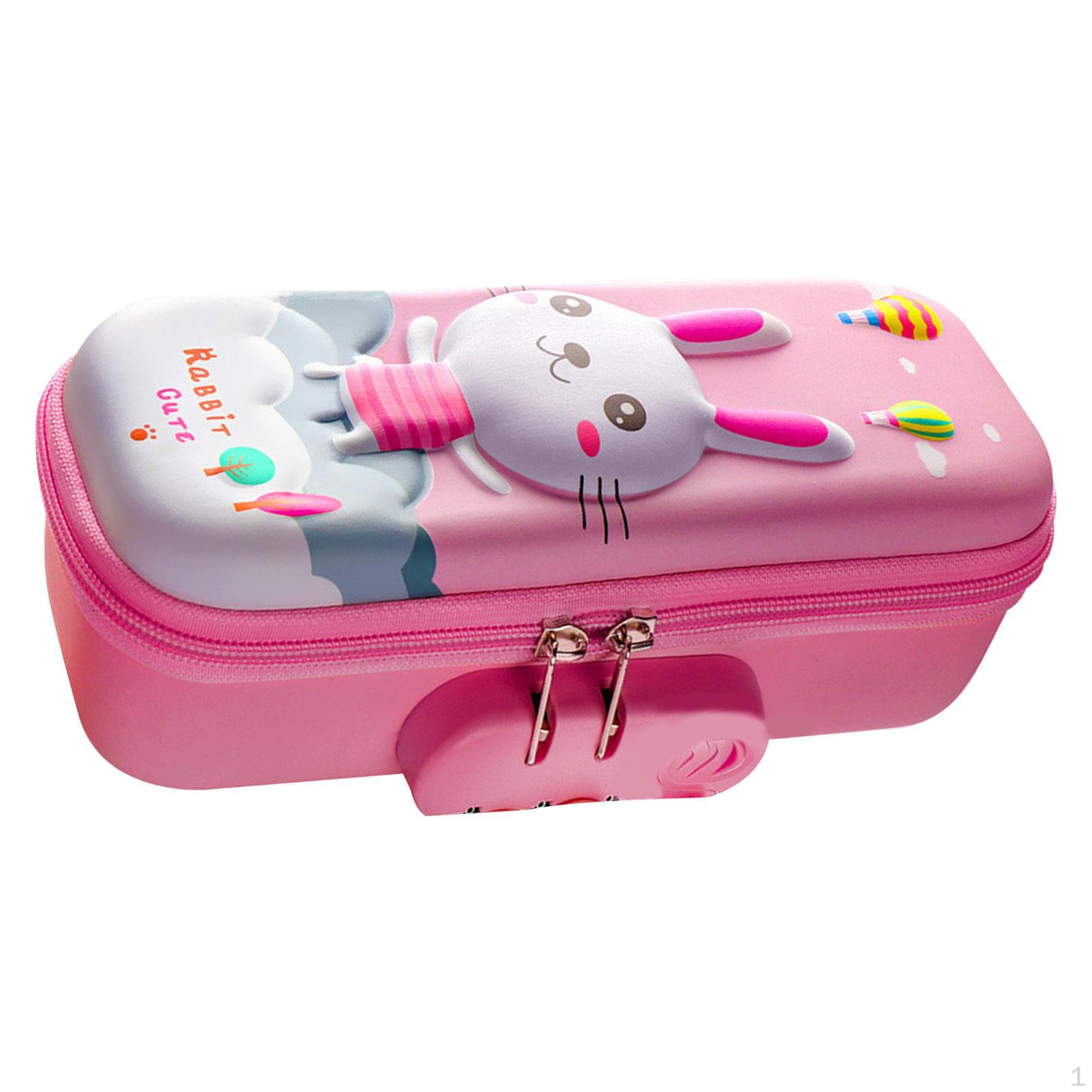 

Розовый мультяшный кролик пенал большой емкости водостойкий многофункциональный канцелярский карандаш для хранения канцелярских принадлежностей
