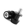 Motorcycle CNC Aluminium Alloy Swing Arm Spool Sliders Stand Swingarm Bobbins(10mm, Black)