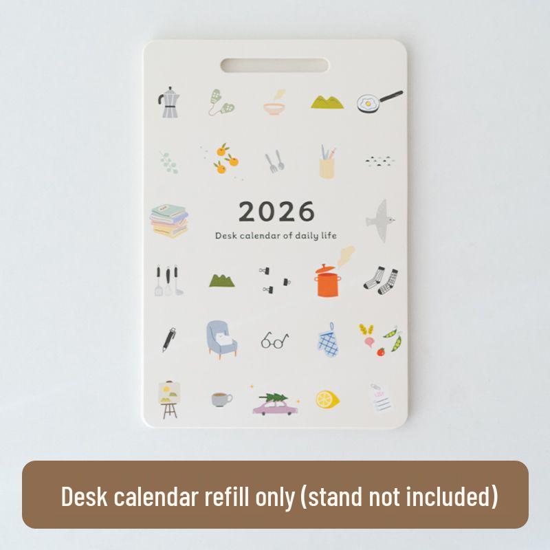 

Милый настольный перекидной календарь One Piece - Настольный планер для заметок и ежемесячное украшение INS Simple Style