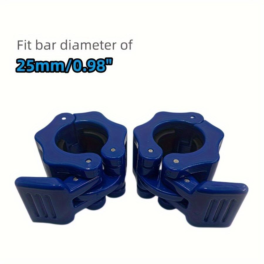 

1 пара затискачів для штанги може швидко від’єднати затискач штанги для штанги та затискач для нашийника для штанги для підйому штанг для фітнес-тренувань. 2.5cm/1 pair синій