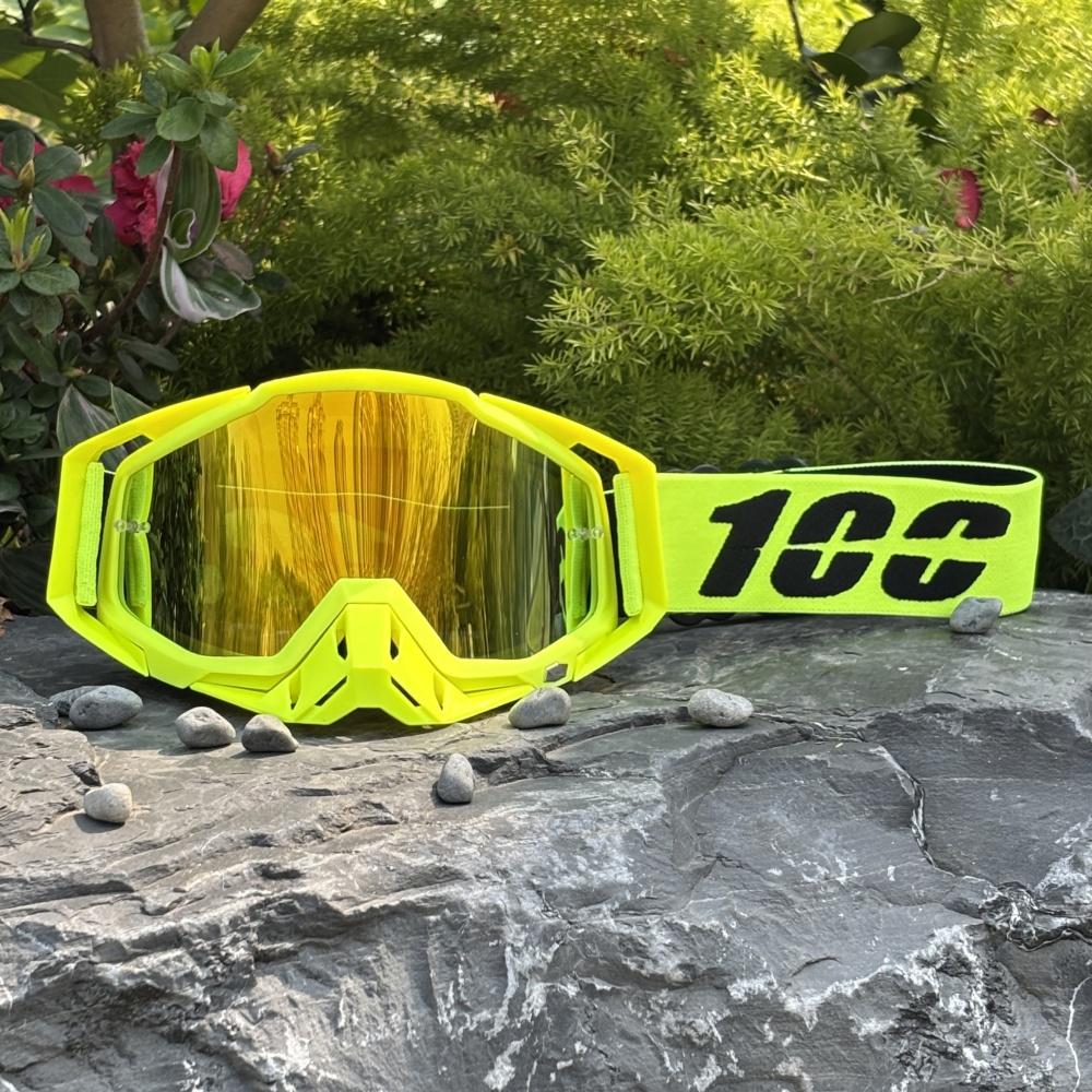 100 Motorcycle Goggles Cycling Glasses Outdoor Off-Road Ski Sport MX ATV Dirt Bike Racing Glasses Motocross Goggles