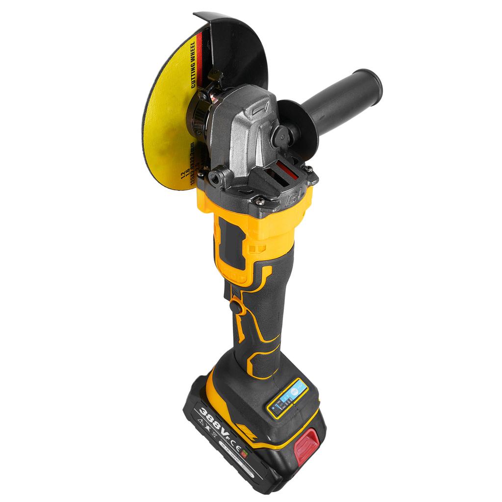 Angle Grinder Tool Cordless Angle Grinder 18V 10000RPM Powerful Brushless Motor Battery Grinder Tool for Cutting Polishing with Auxiliary Handle