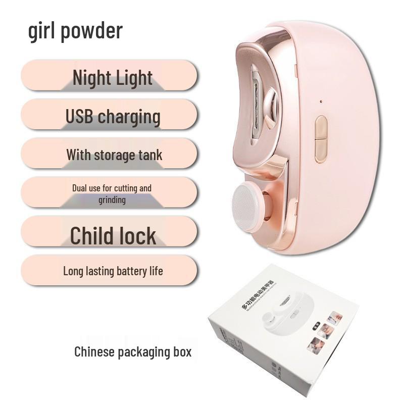 USB-wiederaufladbarer automatischer Nagelknipser für Babys & Ältere - Kompaktes elektrisches Trimmer & Schleifgerät