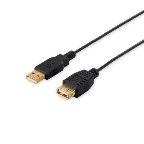 BUFFALO USB2.0 Extension Cable (A to A) Slim Type Black 0.5m BSUAASM205BK