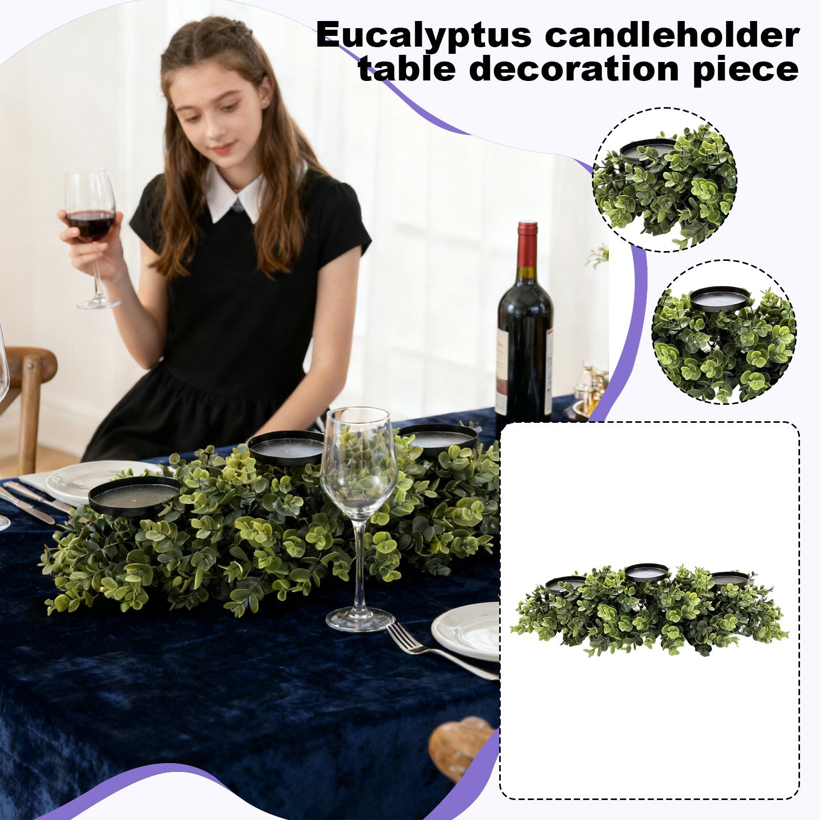 

Four Seasons=Candlestick, Artificial Flower Decoration For Dining Room, Fireplace, Fresh And Decoration One Size