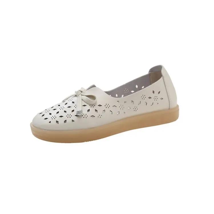 Fashion 2024 Summer New Style Fashionable and Comfortable Loafers Hollow Sandals Flat Bottom Women Work Shoes Casual Platform Shoes