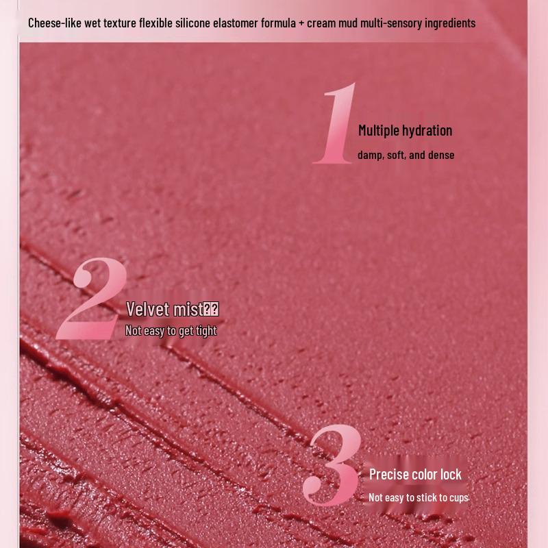 Lychee Lip Glaze: Non-Stick, Non-Fading Constellation Mirror Lip Mud for Students