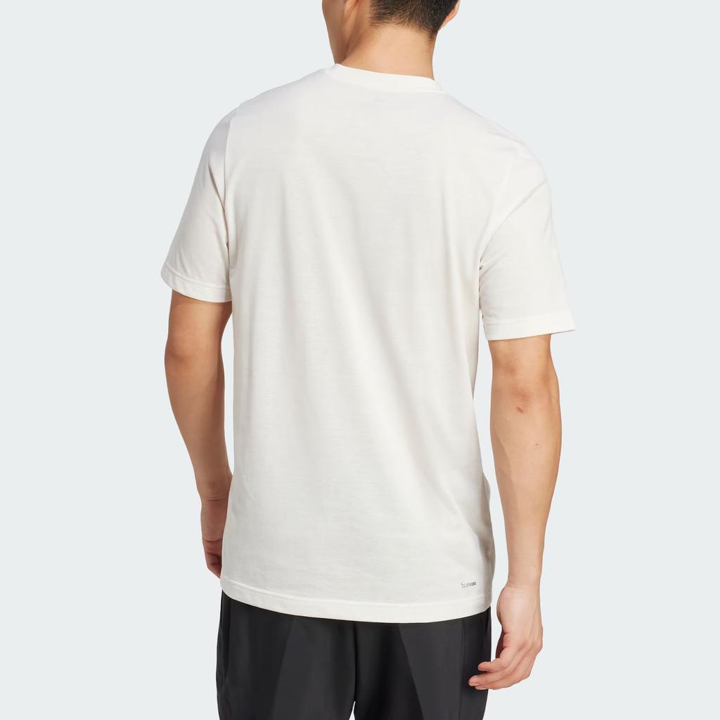 Adidas Climacool Heritage SS25 Grafisk Retro Tennis Rund Hals Kort Ermet T-skjorte Herre Topper Rosa Hvit Aurora-Lilla KA0996