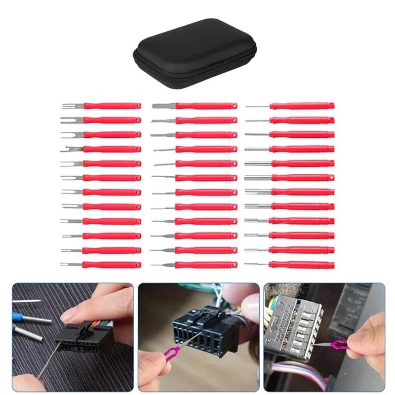 Terminal Removal Tool Set Terminal Ejectors for Car Pin Extractor Tool Release Electrical Wire Connector Puller Car Repair Tool