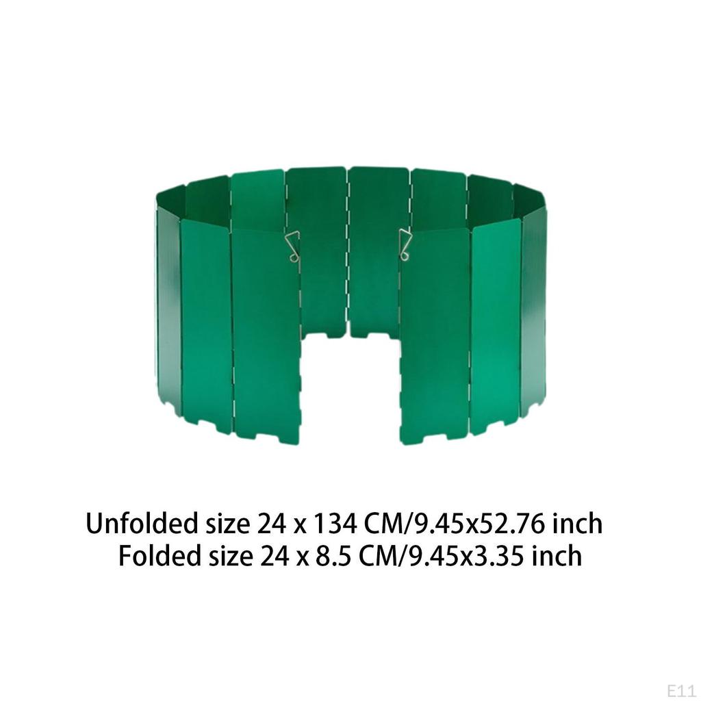 Camp Stove Windscreen Wind Protection Folding Portable Compact Lightweight Shade