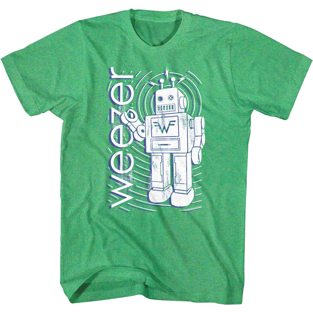 Weezer Robot Radio Men T Shirt Alt Rock Band Concert Merch Rivers Cuomo S